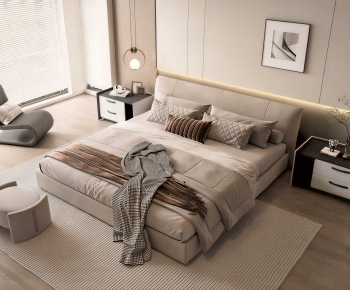 New Chinese Style Double Bed-ID:321568012