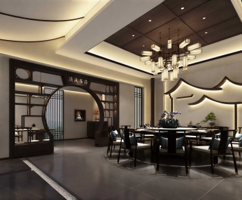New Chinese Style Dining Room-ID:163542039