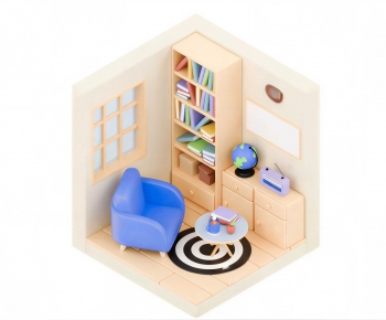 Modern Cartoon House-ID:364691027