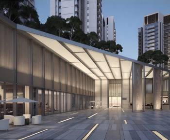 Modern Appearance Of Commercial Building-ID:655713087