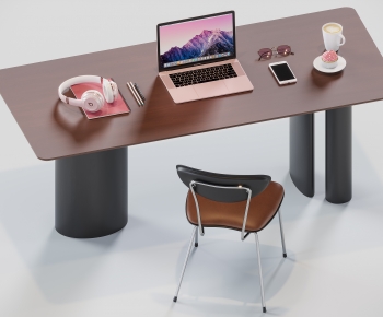 Modern Computer Desk And Chair-ID:773429955