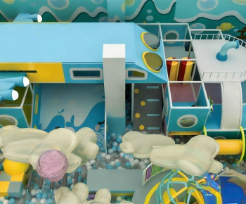 Modern Children's Amusement Park-ID:709620951