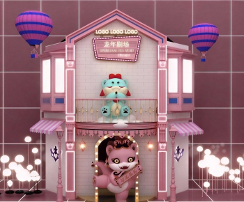 Modern Cartoon House-ID:568044901