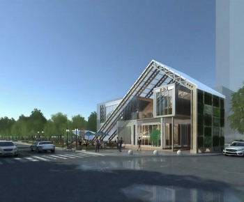 Modern Building Appearance-ID:690395129