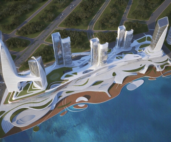 Modern Architectural Bird's-eye View Planning-ID:386197095