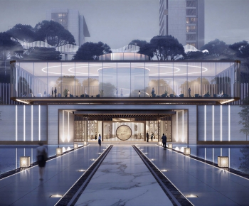 Modern Building Appearance-ID:658907896