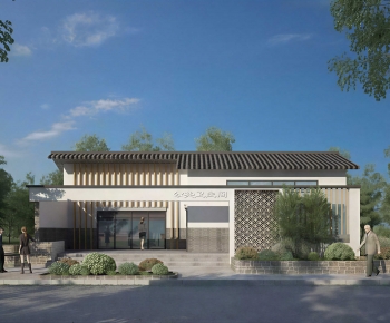 New Chinese Style Public Building-ID:940335045