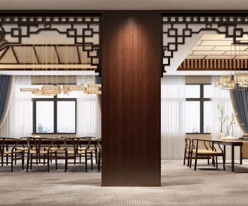 New Chinese Style Dining Room-ID:883629369