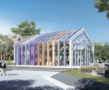 Modern Appearance Of Commercial Building-ID:996525056