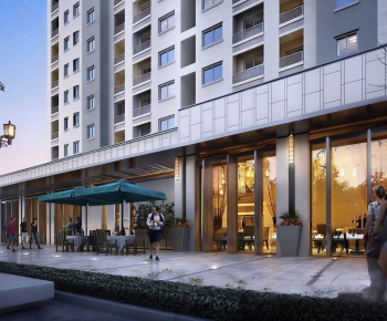 Modern Facade Element-ID:590729953