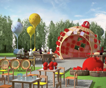 Modern Park Landscape-ID:181287052