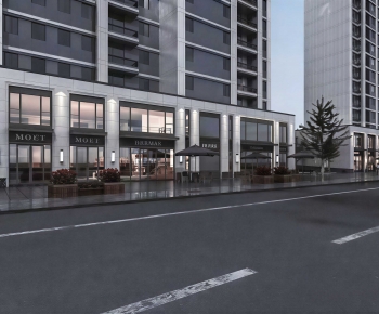 Modern Appearance Of Commercial Building-ID:512461904