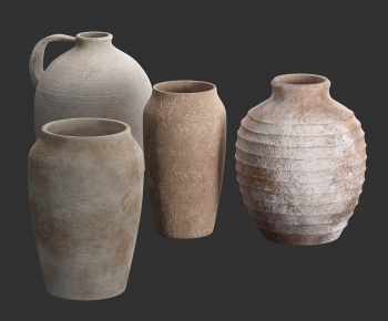 Modern Wabi-sabi Style Clay Pot-ID:951112033