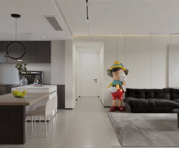 Modern A Living Room-ID:882487064