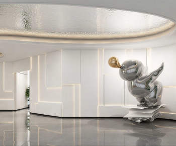 Modern Office Reception Desk-ID:666507962