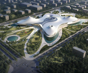 Modern Architectural Bird's-eye View Planning-ID:615062953