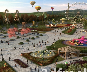 Modern Park Landscape-ID:410319096