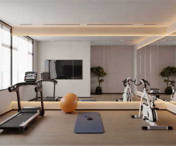 Modern Home Fitness Room-ID:350786922