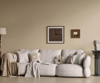 Modern Three-seat Sofa-ID:132189998