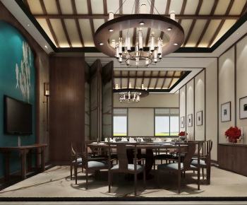 New Chinese Style Dining Room-ID:327886107