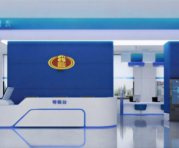 Modern Office Reception Desk-ID:615377906
