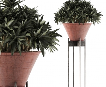 Modern Potted Green Plant-ID:209652905