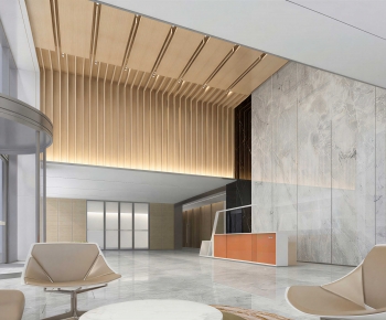 Modern Office Reception Desk-ID:856251961