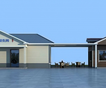 Modern Public Building-ID:734637028