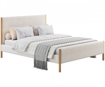 Modern Double Bed-ID:445964105
