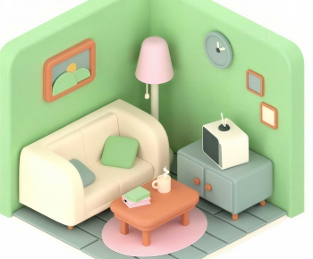 Modern Cartoon House-ID:813129909