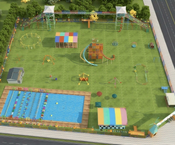 Modern Architectural Bird's-eye View Planning-ID:693303115
