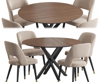 Modern Dining Table And Chairs-ID:791217095