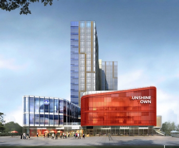 Modern Appearance Of Commercial Building-ID:464586025