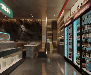 Modern Barbecue Restaurant-ID:687438961