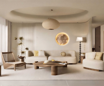 New Chinese Style A Living Room-ID:836185934