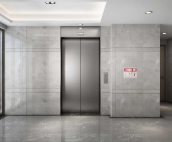 Modern Office Elevator Hall-ID:468647969