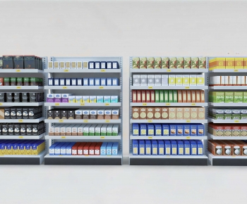 Modern Supermarket Shelf-ID:132229398