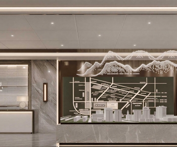 Modern Real Estate Sales Office-ID:957113987