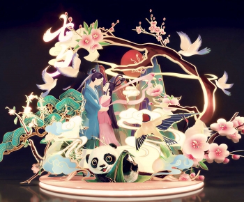 New Chinese Style Meichen-ID:831286917