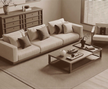 New Chinese Style Sofa Combination-ID:780052905