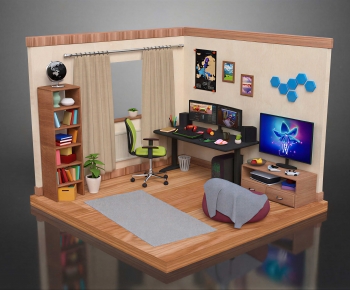 Modern Cartoon House-ID:969156036