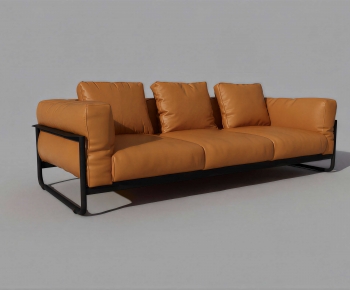 Modern Three-seat Sofa-ID:452584036
