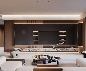 New Chinese Style A Living Room-ID:535271217