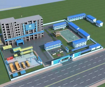 Modern Architectural Bird's-eye View Planning-ID:678766975