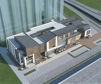 Modern Architectural Bird's-eye View Planning-ID:598620899