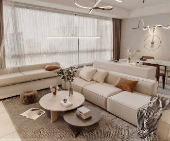 Modern A Living Room-ID:989037049