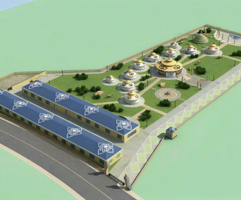 Modern Architectural Bird's-eye View Planning-ID:827608112