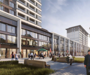 Modern Appearance Of Commercial Building-ID:430037989