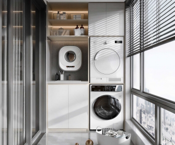 Modern Laundry Cabinet-ID:335599907