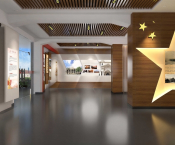 Modern Exhibition Hall-ID:538799828